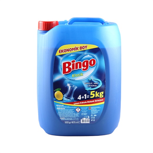 BİNGO SIVI DETERJAN 5 KG. *4 