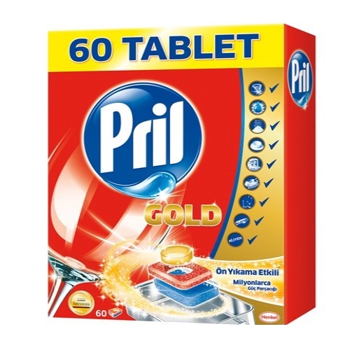 Pril Gold 60'lı Bulaşık Makina Tablet *6