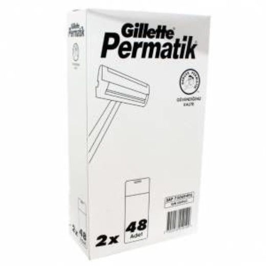 GİLLETTE PERMATİK KARTELA 96 ' LI 